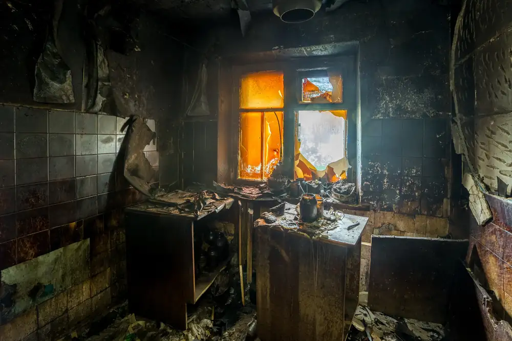 fire damage restoration professionals at work in Lehigh Acres